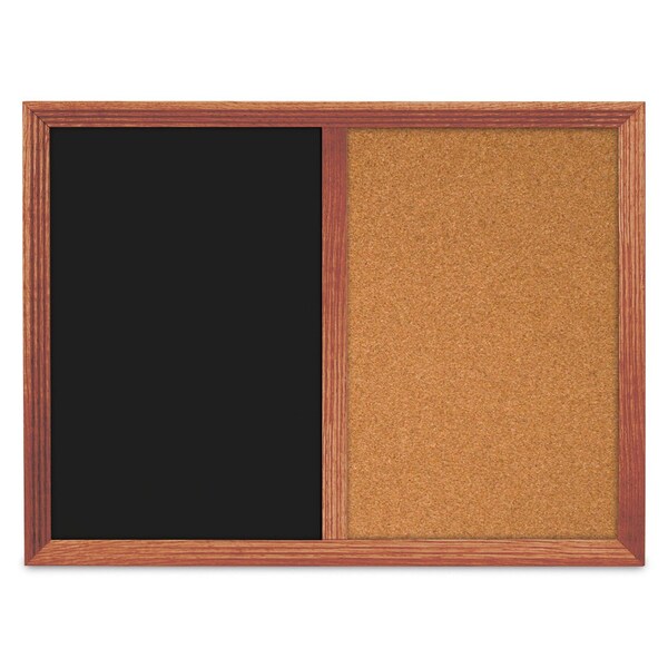 Enclosed Corkboard, 1 Door, 18"x24", 4" Fra